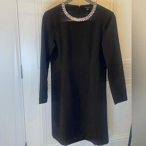 Ann Taylor Black Long Sleeve Cocktail Dress Size 8P NWT